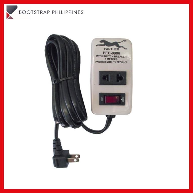 PEC 0906: Panther 2 Gang Extension Cord w/ Switch and 3 Meter Wire