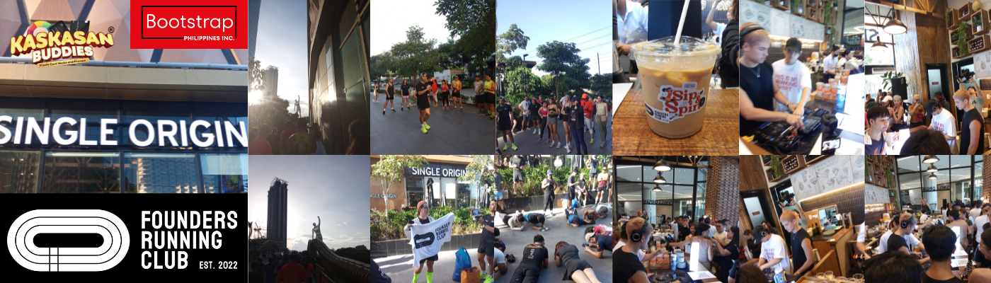 Bootstrap.ph Joins Founders Running Club’s Sip & Spin for the First Time — Supporting Wellness and the Startup Community